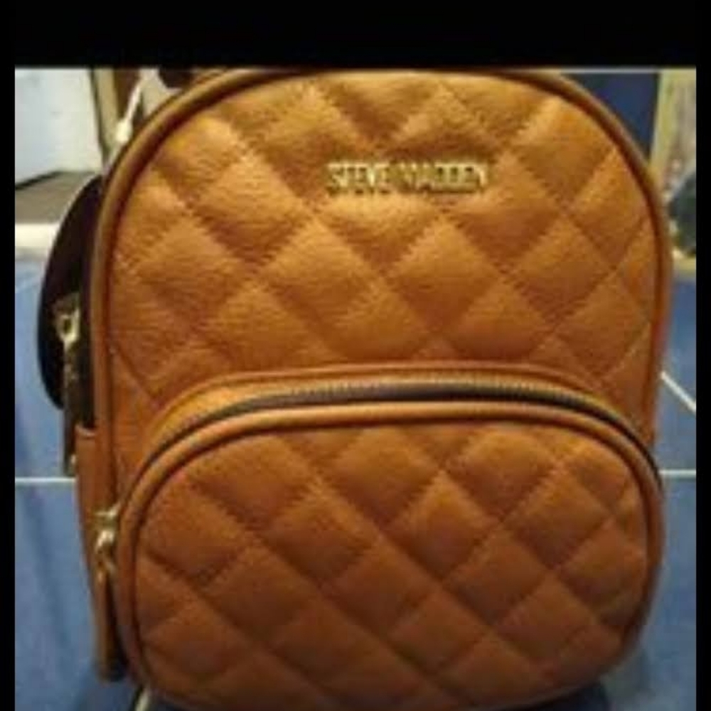 NWT'S, Steve Madden mini backpack,Cognac, 7x8,